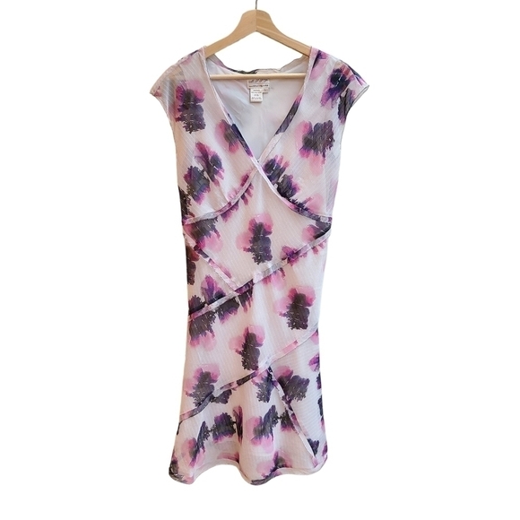 Gauzy Layered Dress with Abstract Pattern - Picture 1 of 9